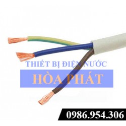Dây điện Trần Phú, dây tròn đặc 3 ruột VCm 3x6