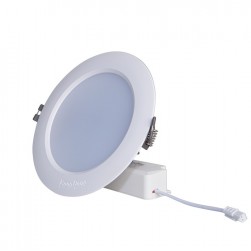 Đèn LED âm trần 7W Rạng Đông, khoét lỗ 90mm, vỏ nhôm đúc, cánh tản nhiệt